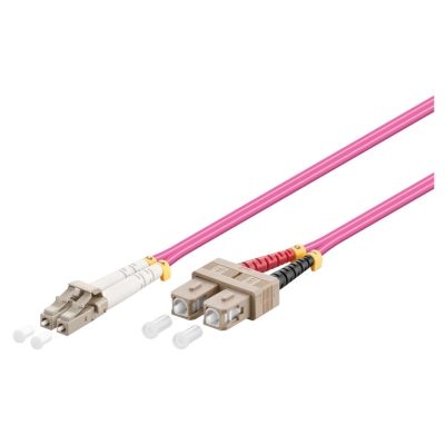 Kabel GOOBAY, optički, multimode OM4, LC-UPC (M) na SC-UPC (M), 5m, ljubičasti   - Mrežni kabeli