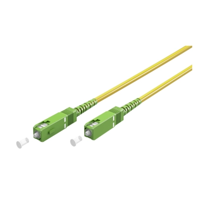 Kabel GOOBAY, optički FTTH, SC-APC (8°) (M) na SC-APC (8°) (M), 1m, žuti   - GOOBAY optika