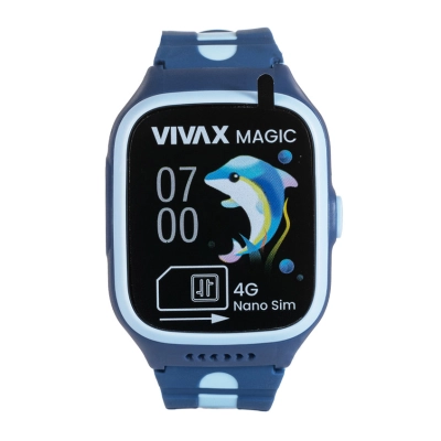 Pametni sportski sat VIVAX Magic 4G, GPS, SIM, SOS, IPX7, SE Tracker, plavi   - Vivax