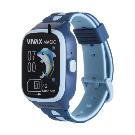 Pametni sportski sat VIVAX Magic 4G, GPS, SIM, SOS, IPX7, SE Tracker, plavi