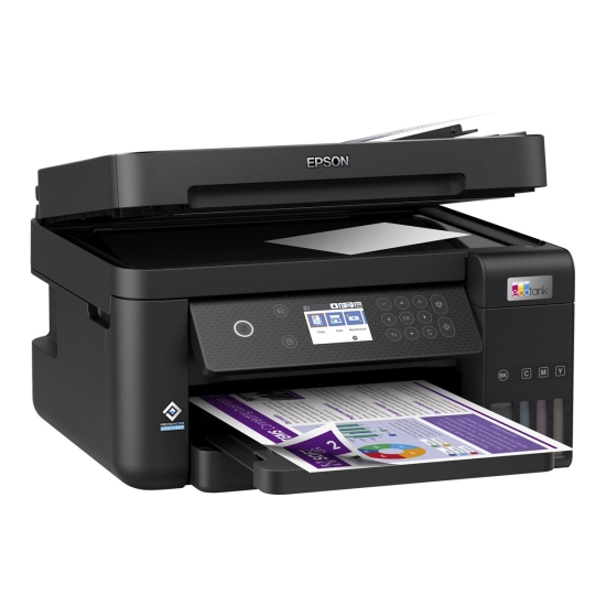 Multifunkcijski printer EPSON EcoTank L6270, C11CJ61403, 4800 x 1200 DPI, USB, LAN, Wi-Fi, crni