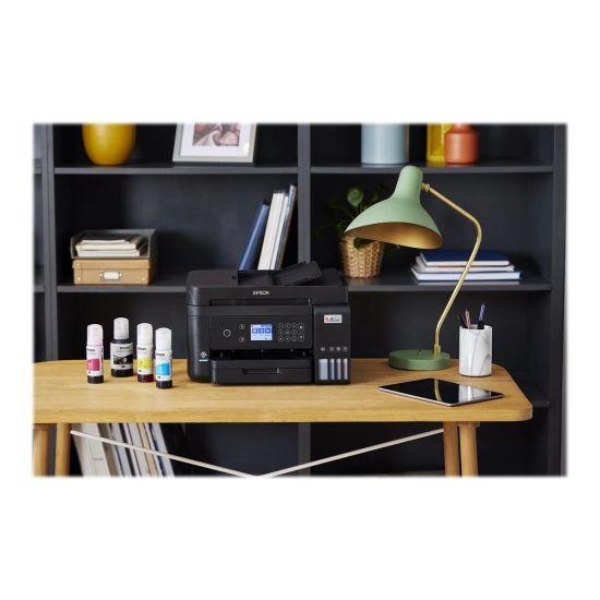 Multifunkcijski printer EPSON EcoTank L6270, C11CJ61403, 4800 x 1200 DPI, USB, LAN, Wi-Fi, crni