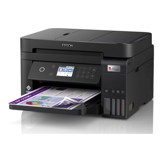 Multifunkcijski printer EPSON EcoTank L6270, C11CJ61403, 4800 x 1200 DPI, USB, LAN, Wi-Fi, crni