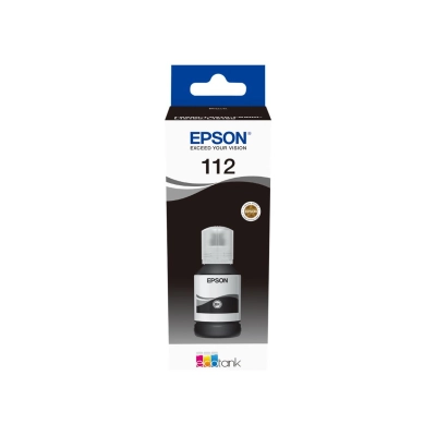 Tinta EPSON 112, crna, za EcoTank L11160/L15150/L15160/L6460/L6490/L6550/L6570/L6580/M15140/EcoTank Pro L15180   - Epson