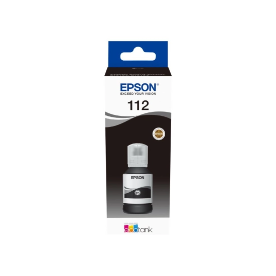 Tinta EPSON 112, crna, za EcoTank L11160/L15150/L15160/L6460/L6490/L6550/L6570/L6580/M15140/EcoTank Pro L15180 Tinta EPSON 112, crna, za EcoTank L11160/L15150/L15160/L6460/L6490/L6550/L6570/L6580/M15140/EcoTank Pro L15180