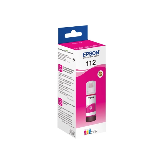 Tinta EPSON 112, magenta, za EcoTank L11160/L15150/L15160/L6460/L6490/L6550/L6570/L6580/EcoTank Pro L15180 Tinta EPSON 112, magenta, za EcoTank L11160/L15150/L15160/L6460/L6490/L6550/L6570/L6580/EcoTank Pro L15180