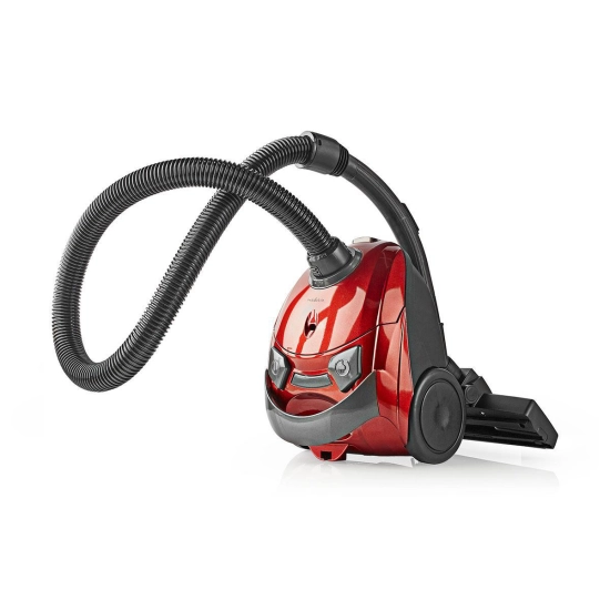 Usisavač NEDIS VCBG100RD, s vrećicom, 700 W, kapacitet za prašinu: 1,5 l, Kombinirana četka, Radni radijus 7m, HEPA filter, antracit crvena Usisavač NEDIS VCBG100RD, s vrećicom, 700 W, kapacitet za prašinu: 1,5 l, Kombinirana četka, Radni radijus 7m, HEPA filter, antracit crvena
