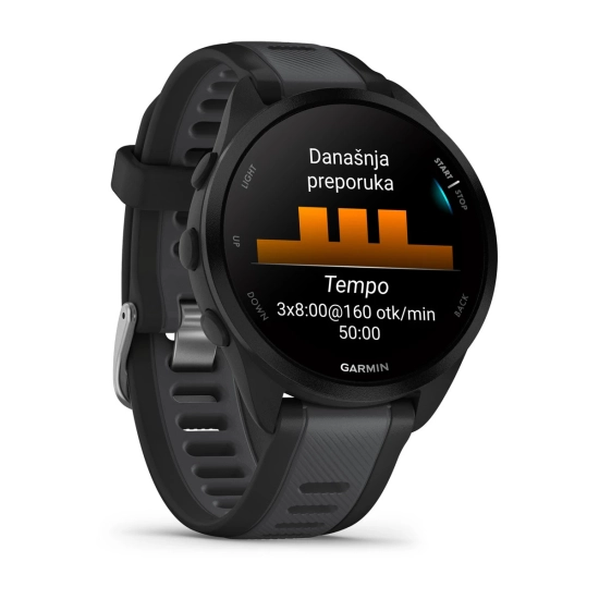 Pametni sportski sat GARMIN Forerunner 165, crni, 010-02863-20 Pametni sportski sat GARMIN Forerunner 165, crni, 010-02863-20