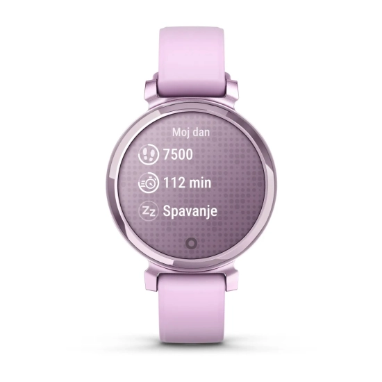 Pametni sportski sat GARMIN Lily 2 Metalic Lilac, silikonski remen, 010-02839-01 Pametni sportski sat GARMIN Lily 2 Metalic Lilac, silikonski remen, 010-02839-01