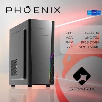 Računalo office PHOENIX SPARK Y-165, Intel i5-14400, 16GB, 512GB SSD, NoOS   - Office računala