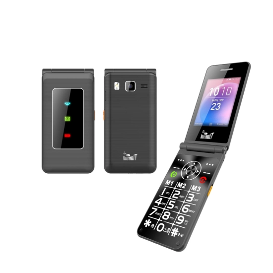 Mobitel MEANIT Flip XXL, sivi Mobitel MEANIT Flip XXL, sivi