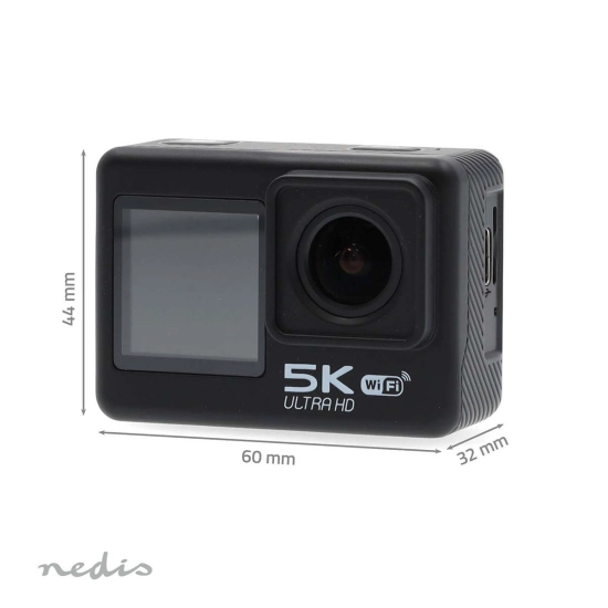 Akcijska kamera NEDIS, 24 MP, 5.3K, crna, ACAM71BK Akcijska kamera NEDIS, 24 MP, 5.3K, crna, ACAM71BK