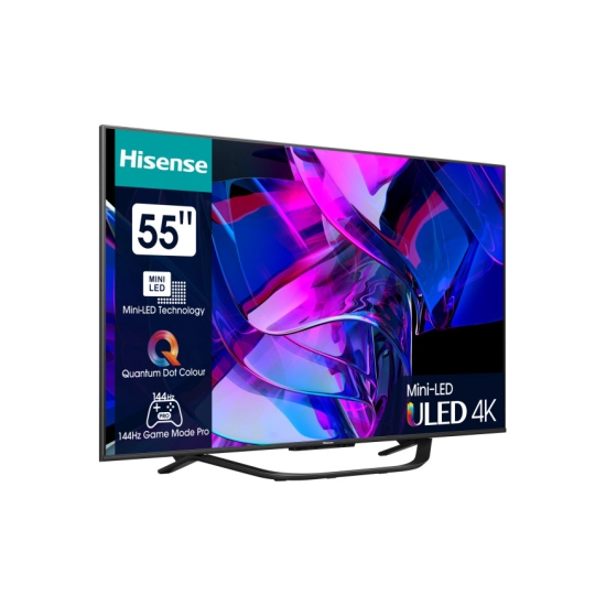 Televizor LED 55incha HISENSE 55U7KQ, ULED/Mini LED, Smart, 4K UHD, DVB-T2/T/C/S2/S, HDMI, Wi-Fi, USB, Game mode 144Hz, energetski razred F