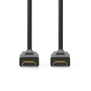 Kabel NEDIS CVGP35000BK20, HDMI (M) na HDMI (M), crni, 2m, 8K@60Hz, eARC, pozlaćeni