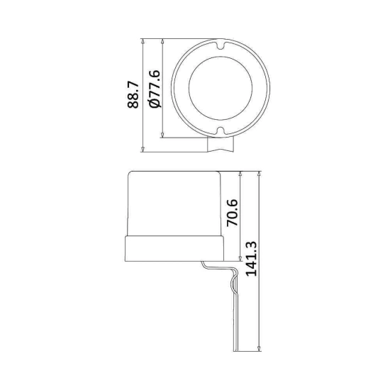 Senzor fotosenzibilni Braytron BY31-03040 3000W 25A IP44 