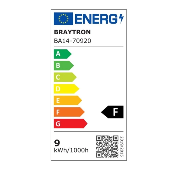 Žarulja LED Braytron BA14-70920 9W 3000K 806lm E27 A60 IP20 sa senzorom 