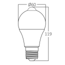 Žarulja LED Braytron BA14-70920 9W 3000K 806lm E27 A60 IP20 sa senzorom 