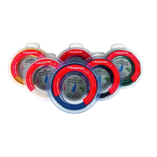 bužir termo blister set RB 3,2/1,6mm crne 5m TET001
