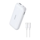 Prijenosno napajanje powerbank UGREEN, 10.000 mAh, Fast Charging, USB-C, Power Delivery do 30W, bijeli