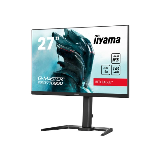 Monitor 27incha IIYAMA G-Master GB2770QSU-B5, QHD, IPS, 165Hz, 0.5ms, 400cd/m2, 1000:1, 2x USB, zvučnici, crni