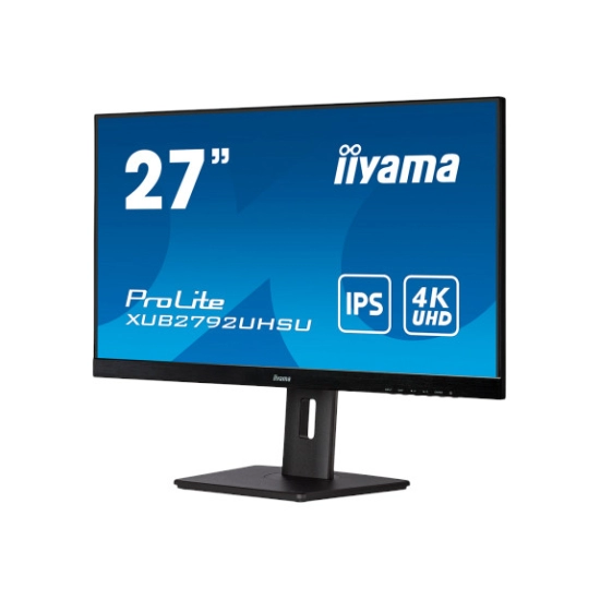 Monitor 27incha IIYAMA XUB2792UHSU-B5, UHD, IPS, 60Hz, 4ms, 350cd/m2, 1000:1, 2x USB, pivot, zvučnici, crni