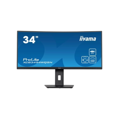 Monitor 34incha IIYAMA XCB3494WQSN-B5, UWQHD, VA, 120Hz, 4ms, 300cd/m2, 3000:1, 3x USB, RJ45, zvučnici, crni   - IIYAMA