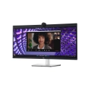 Monitor 34incha DELL P3424WE, WQHD, IPS, 60Hz, 5ms, 300cd/m2, 1000:1, USB-C, 4x USB, RJ45, crni