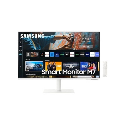 Monitor 27incha SAMSUNG Smart M7 M70C LS27CM703UUXDU, UHD, VA, 60Hz, 4ms, 300cd/m2, 3000:1, USB-C, 2x USB, zvučnici, bijeli   - MONITORI I OPREMA