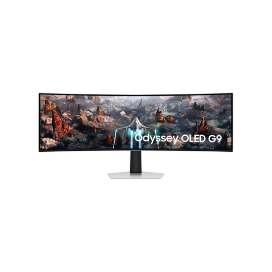 Monitor 49incha SAMSUNG Odyssey OLED G9 LS49CG934SUXEN, DQHD, OLED, 240Hz, 0.03ms, 250cd/m2, 1000:1, 2x USB, zakrivljeni, zvučnici, srebrni