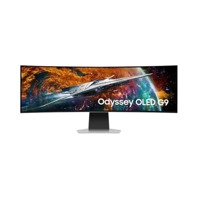 Monitor 49incha SAMSUNG Odyssey LS49CG950SUXDU, DQHD, OLED, 240Hz, 0.03ms, 250cd/m2, 3x USB, zakrivljeni, zvučnici, crni   - Samsung