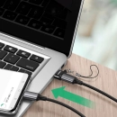 Adapter UGREEN, USB A 2.0 (M) na USB C (Ž), crni