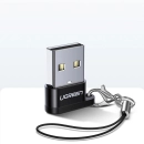 Adapter UGREEN, USB A 2.0 (M) na USB C (Ž), crni