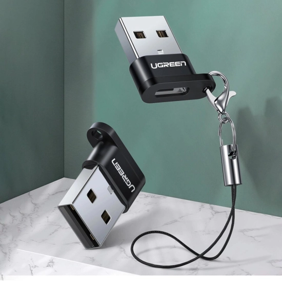 Adapter UGREEN, USB A 2.0 (M) na USB C (Ž), crni Adapter UGREEN, USB A 2.0 (M) na USB C (Ž), crni