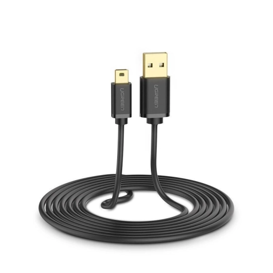 Kabel UGREEN, USB A 2.0 (M) na USB mini B (M), crni, 1.5m Kabel UGREEN, USB A 2.0 (M) na USB mini B (M), crni, 1.5m
