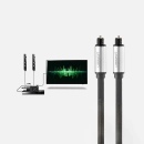 Kabel UGREEN Toslink Optical Audio, 3m, pleteni, sivi