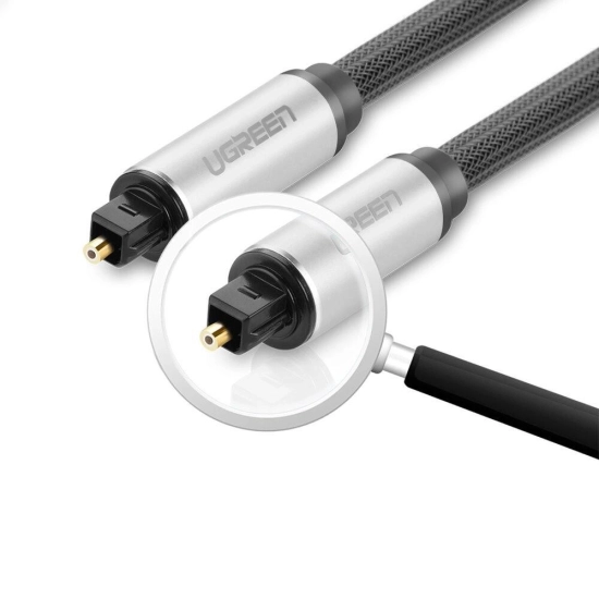 Kabel UGREEN Toslink Optical Audio, 3m, pleteni, sivi Kabel UGREEN Toslink Optical Audio, 3m, pleteni, sivi