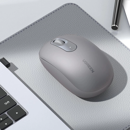 Miš UGREEN, bežični, USB A, sivi Miš UGREEN, bežični, USB A, sivi