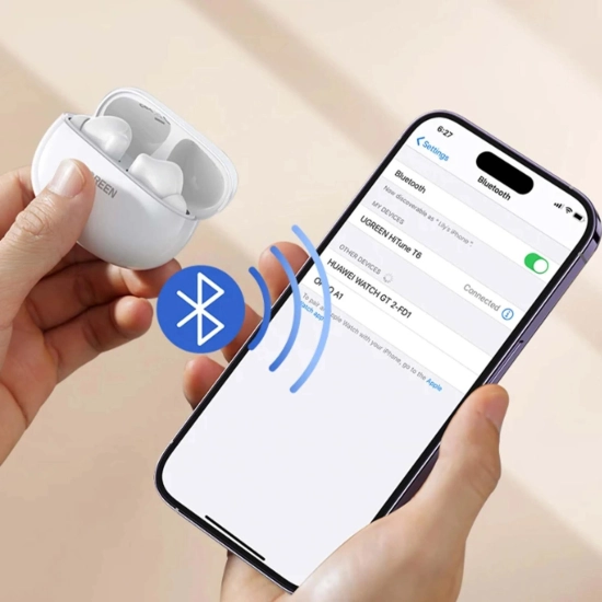 Slušalice UGREEN HiTune T6 WS200, in-ear, bežične, Bluetooth, bijele