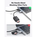 Čitač memorijskih kartica UGREEN, USB A 3.0, TF/SD kartice, 15cm, crni