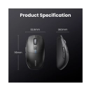 Miš UGREEN, bežični, Bluetooth, USB A, crni