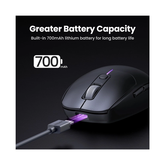 Miš UGREEN, bežični, Bluetooth, USB A, crni