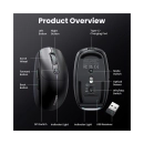 Miš UGREEN, bežični, Bluetooth, USB A, crni