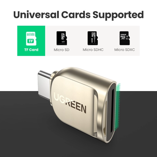 Čitač memorijskih kartica UGREEN, USB-C, TF/SD kartice