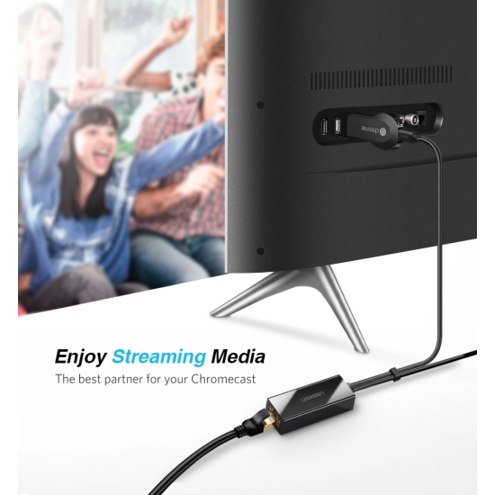 Adapter UGREEN , USB A 2.0/USB micro B 2.0 na RJ45