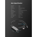 Adapter UGREEN , USB A 2.0/USB micro B 2.0 na RJ45