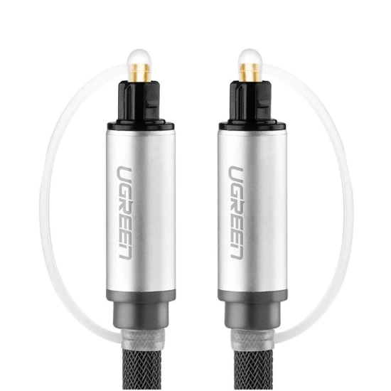 Kabel UGREEN Toslink Optical Audio, 1.5m, pleteni, sivi Kabel UGREEN Toslink Optical Audio, 1.5m, pleteni, sivi