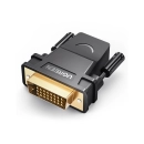 Adapter UGREEN, HDMI (Ž) na DVI (M), crni