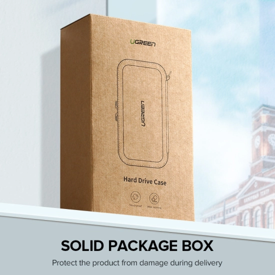 Zaštitna kutija UGREEN Velika, za 2.5 incha HDD/SSD, crna