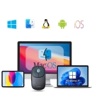 Miš UGREEN FUN+, bežični, Bluetooth, USB A, plavi