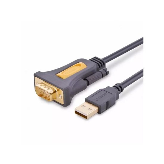Kabel UGREEN, USB A 2.0 (M) na RS232 (M), 1m, crni